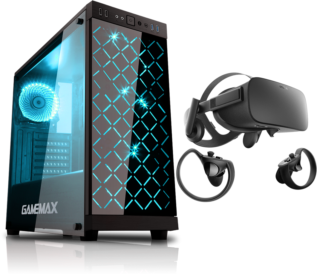 Hst Polaris I5 7500 1060 6gb Oculus Vr Pc - Rgb Gaming Pc Case Clipart (1114x1114), Png Download