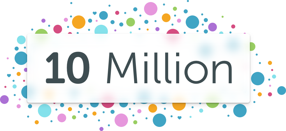 Periscope, By The Numbers - 10 Million Clipart (981x450), Png Download