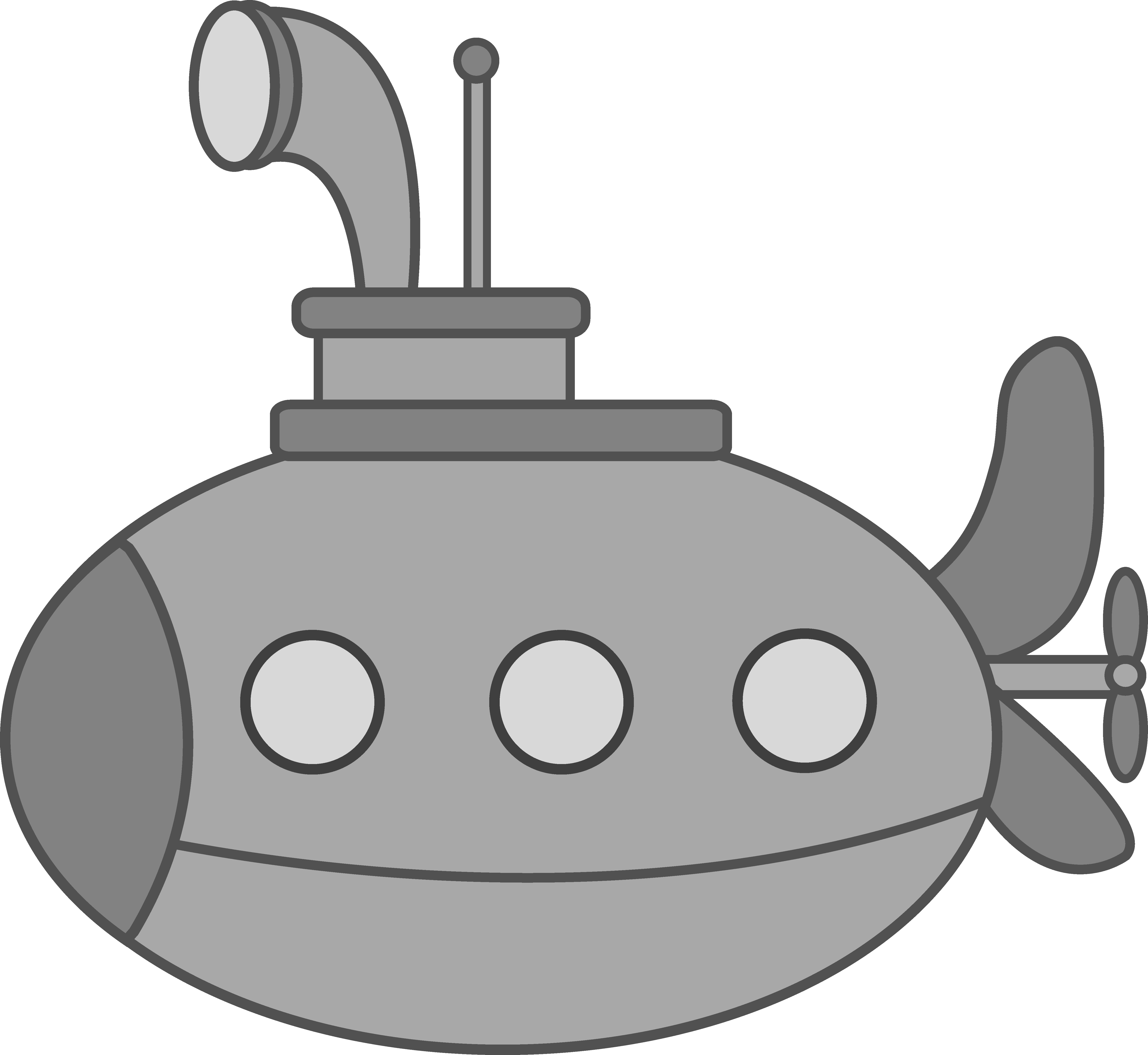Periscope Clipart - Submarines Clipart - Png Download (5486x5040), Png Download