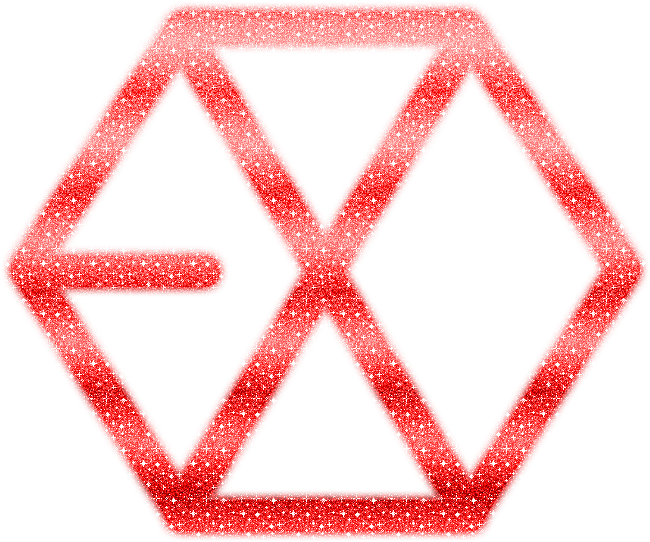 Exo Red Png Logo - Exo Logo Red Clipart (673x571), Png Download