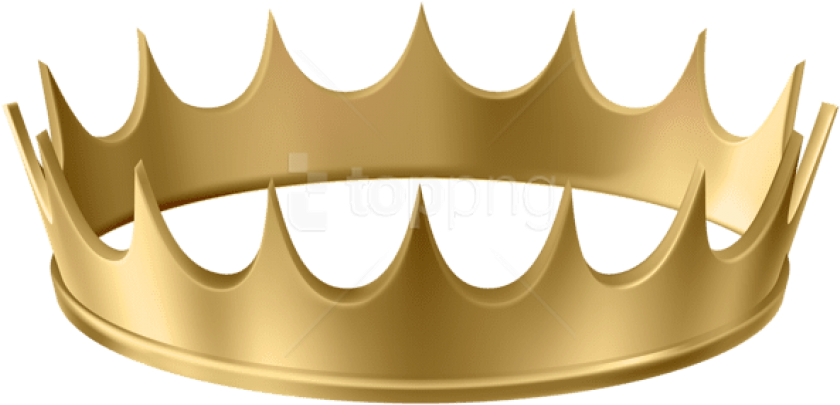 Free Png Download Gold Crown Transparent Clipart Png - Clip Art (850x406), Png Download