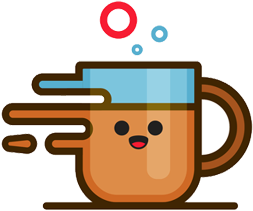 Cute Material - Cute Coffee Cup Png Clipart (1333x1000), Png Download