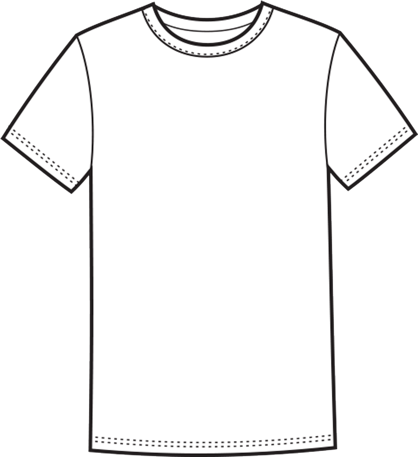 T-shirt Template Free Png Image - T-shirt Clipart (850x1000), Png Download