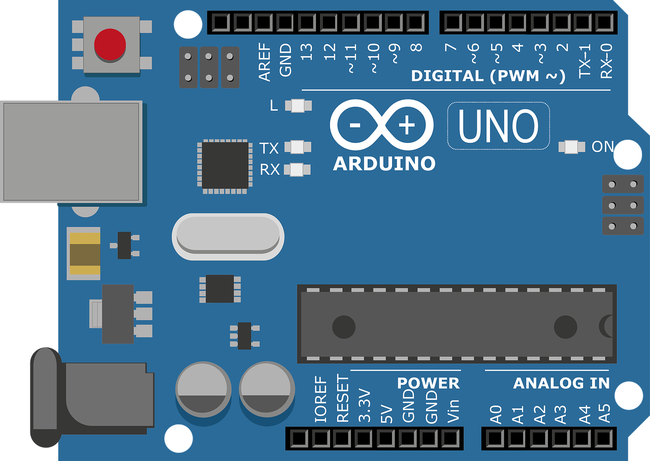 An Vector Graphics Image Of An Arduino Board - Arduino Uno Png Clipart (1280x907), Png Download