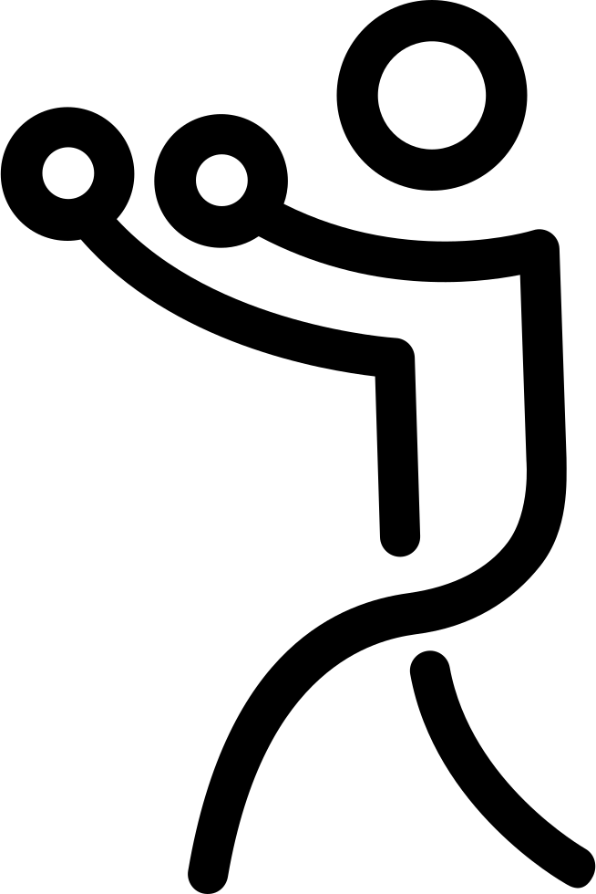 Boxing Stick Man Comments - Boxing Stick Figure Clipart (654x980), Png Download