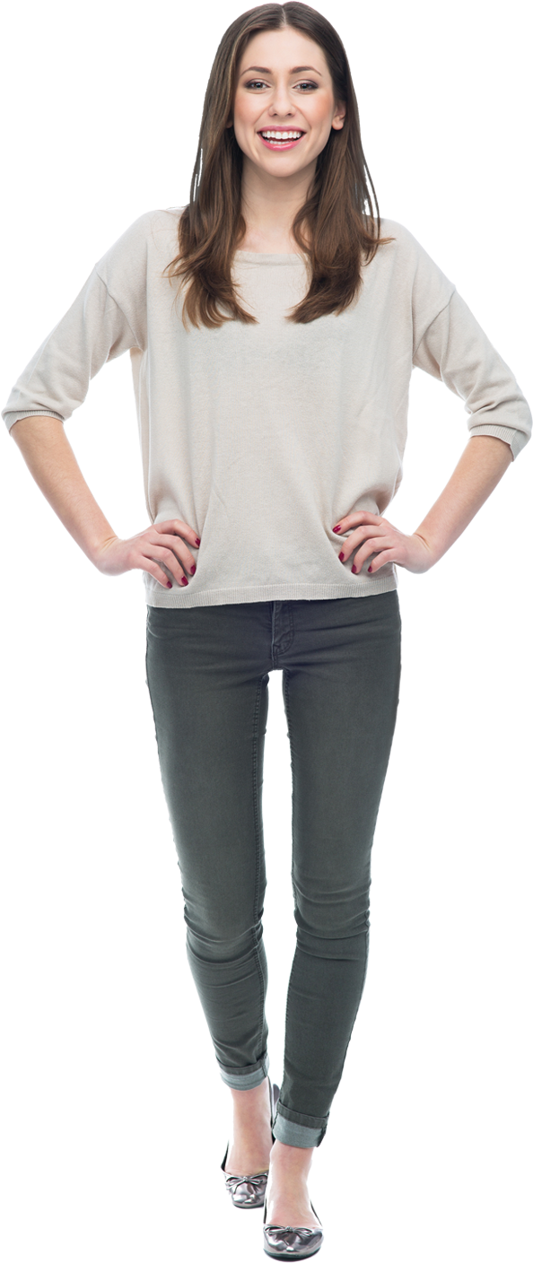 Axis Clinicals Girl - Girl Png Standing Clipart (664x1425), Png Download