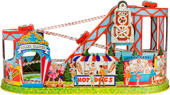 Roller Coaster Template - Roller Coaster Toy Clipart (800x488), Png Download