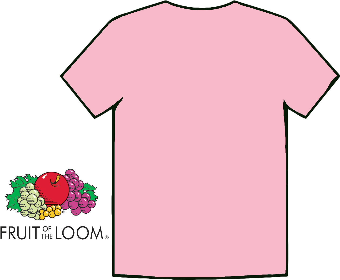 Light Pink Cross Clip Art - Baby Pink Shirt Plain - Png Download (1447x1176), Png Download