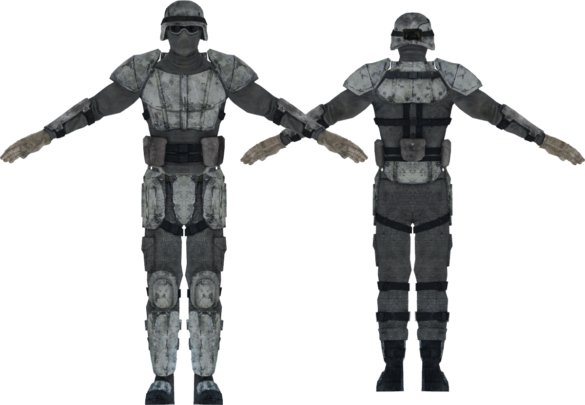 Winterized Combat Armor - Fallout 3 Winterized Combat Armor Clipart (1200x831), Png Download