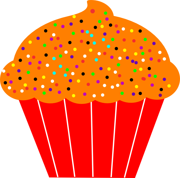 Cupcake Clipart Png - Black Cupcake Clip Art Transparent Png (600x594), Png Download