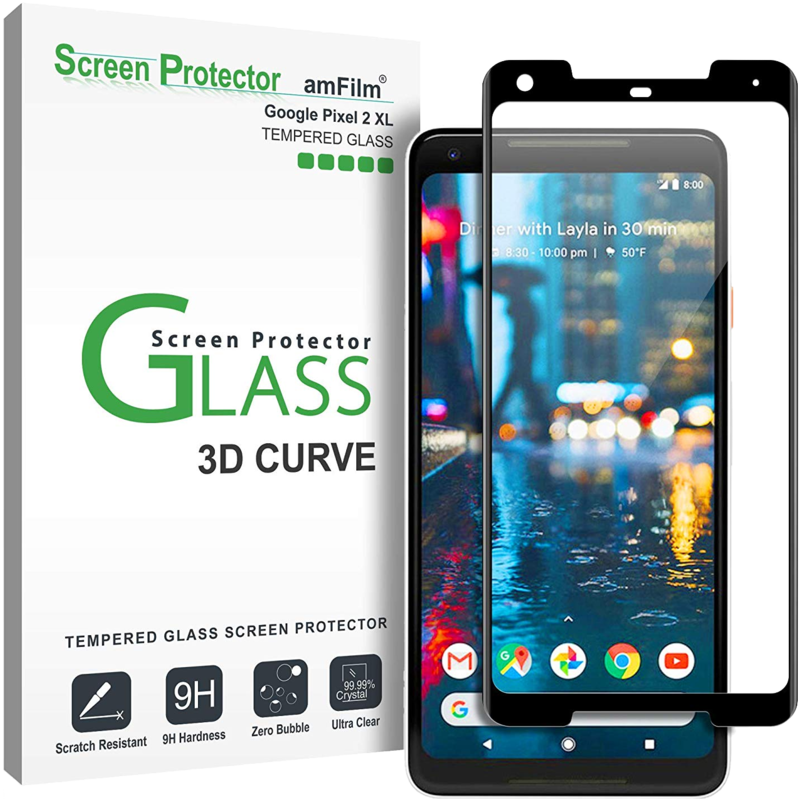 Best Tempered Glass Screen Protectors For Google Pixel - Pixel 2 Xl Tempered Glass Clipart (800x799), Png Download