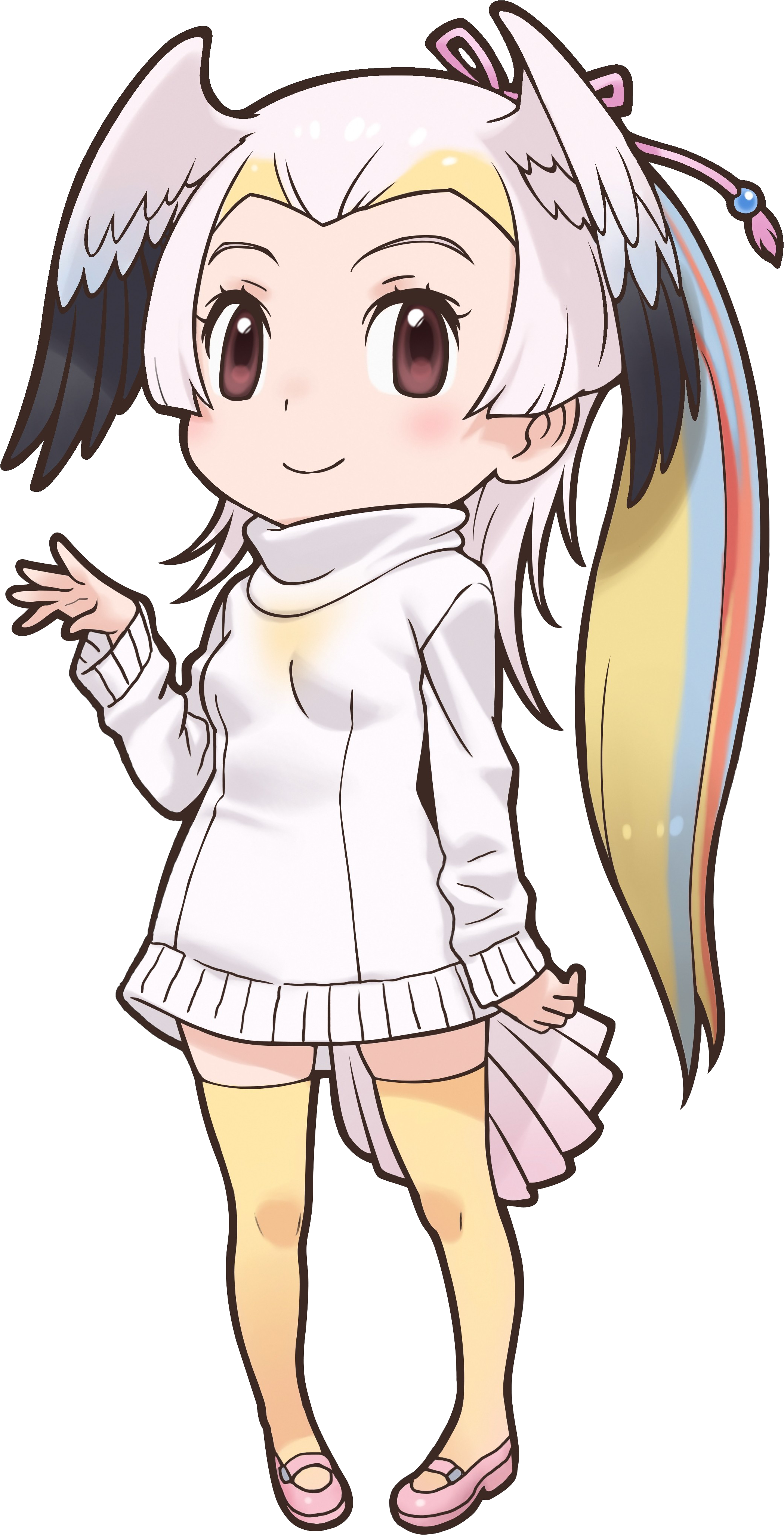 Great White Pelican - モモイロ ペリカン け もの フレンズ Clipart (2098x4107), Png Download