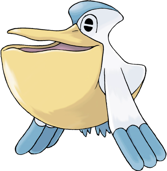 Pelican Clipart Seagull - Pokemon Pelipper - Png Download (600x600), Png Download