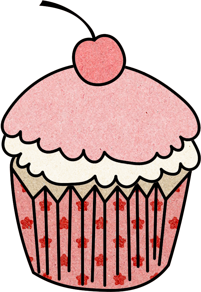 Cupcake Clipart Collage - เค้ก Png Transparent Png (960x1187), Png Download