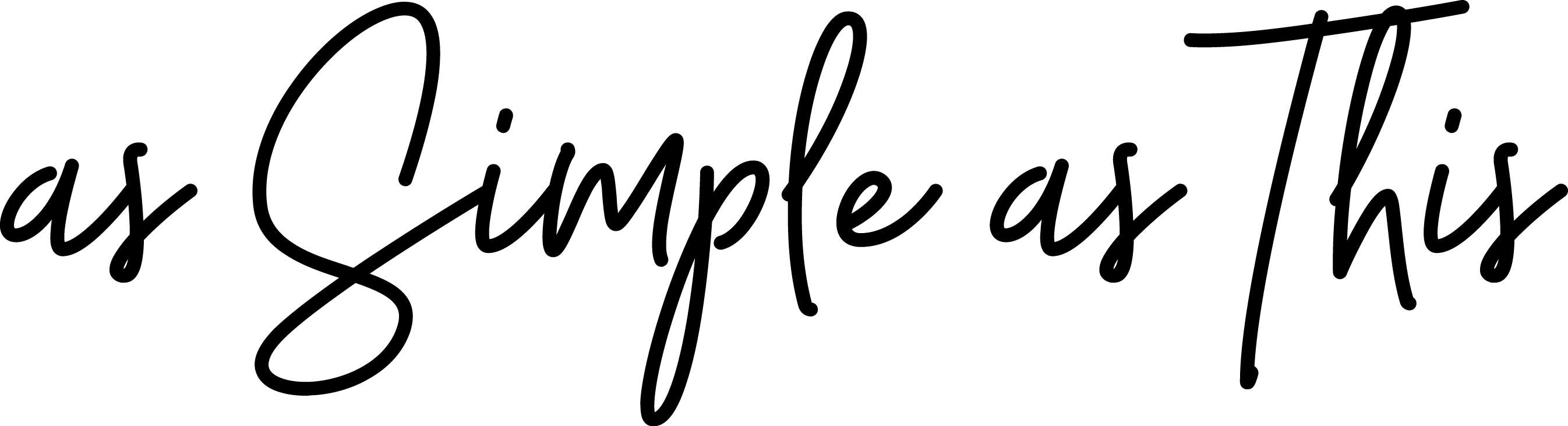 As Simple As This - Travel Quotes Simple Clipart (2692x731), Png Download