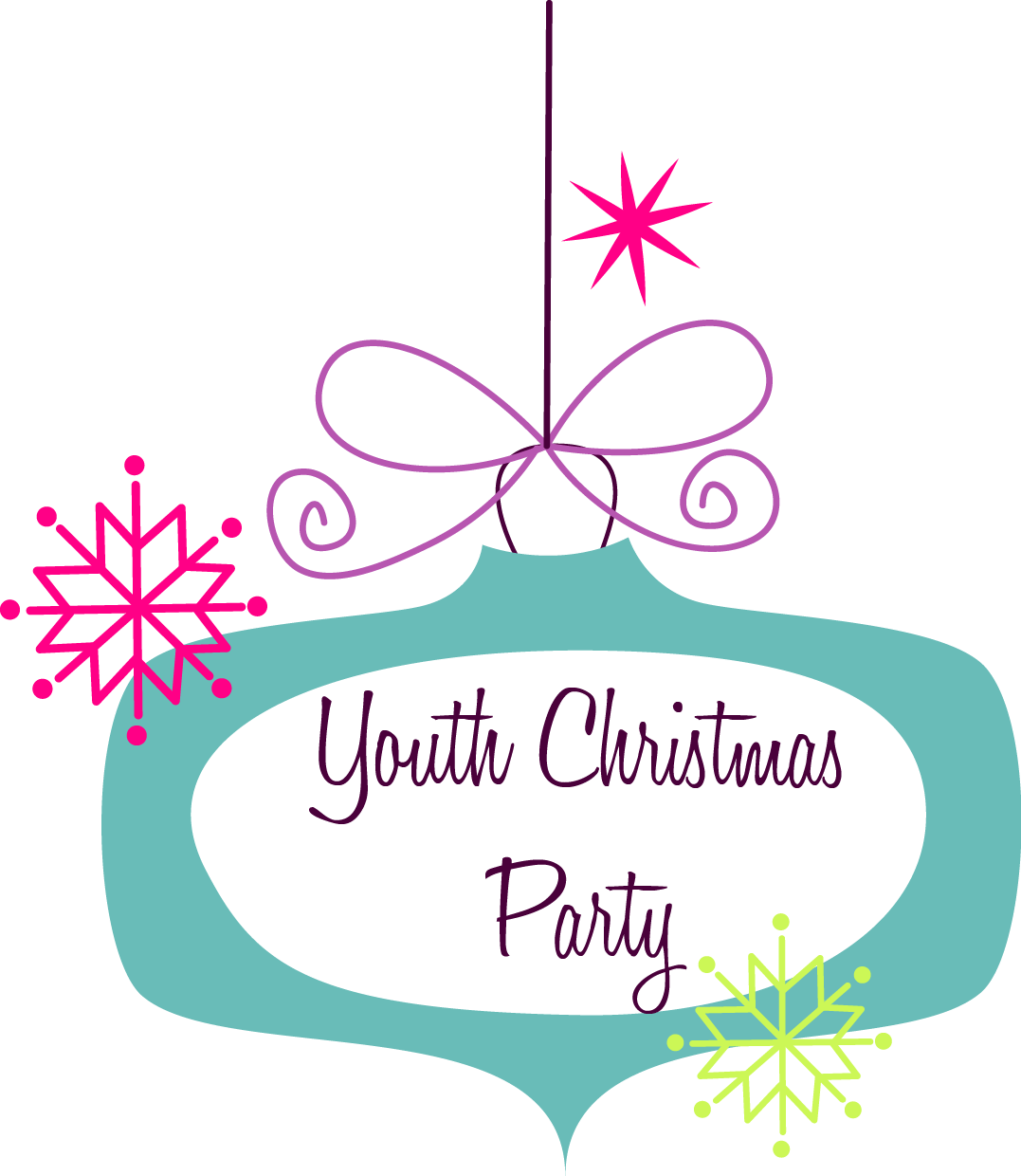 Youth Christmas Party - Church Youth Christmas Party Clipart (1077x1240), Png Download