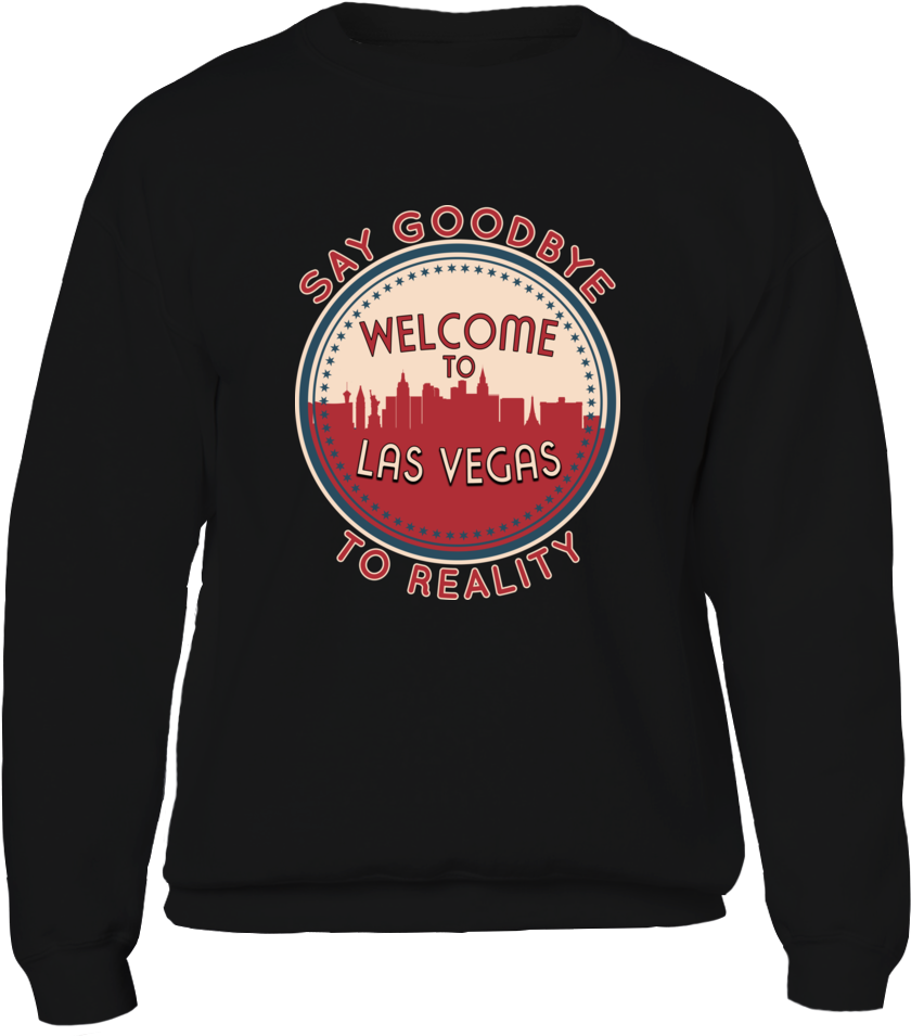 Welcome To Las Vegas Sweat Shirt - Shirt Clipart (840x955), Png Download