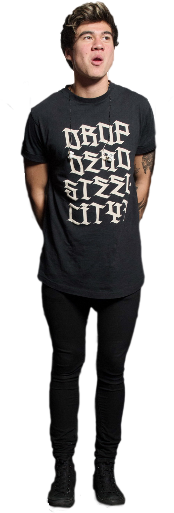 Calum Hood Png - Standing Clipart (601x1920), Png Download