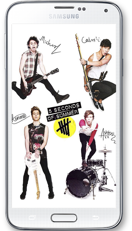 5 Seconds Of Summer Wallpaper - 5 Seconds Of Summer Wallpaper Android Clipart (480x800), Png Download