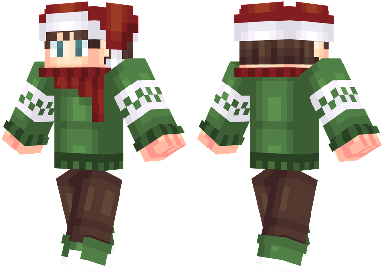 Christmas Sweater - Minecraft Christmas Skins Clipart (804x576), Png Download