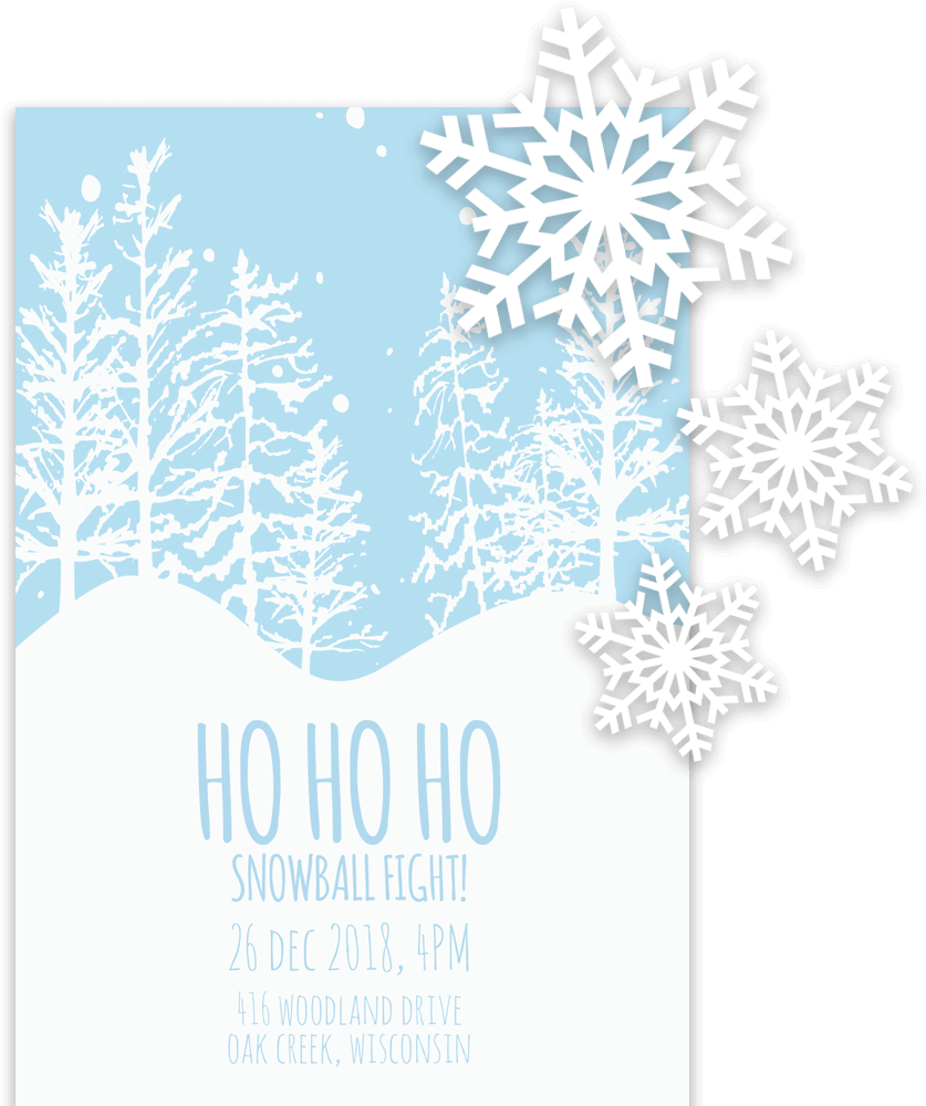 Example Of Christmas Invitation Template In Word - Template Clipart (900x1000), Png Download