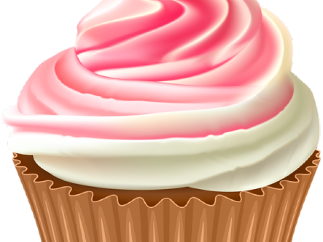Vanilla Cupcake Clipart Slice - Transparent Cupcake - Png Download (640x480), Png Download