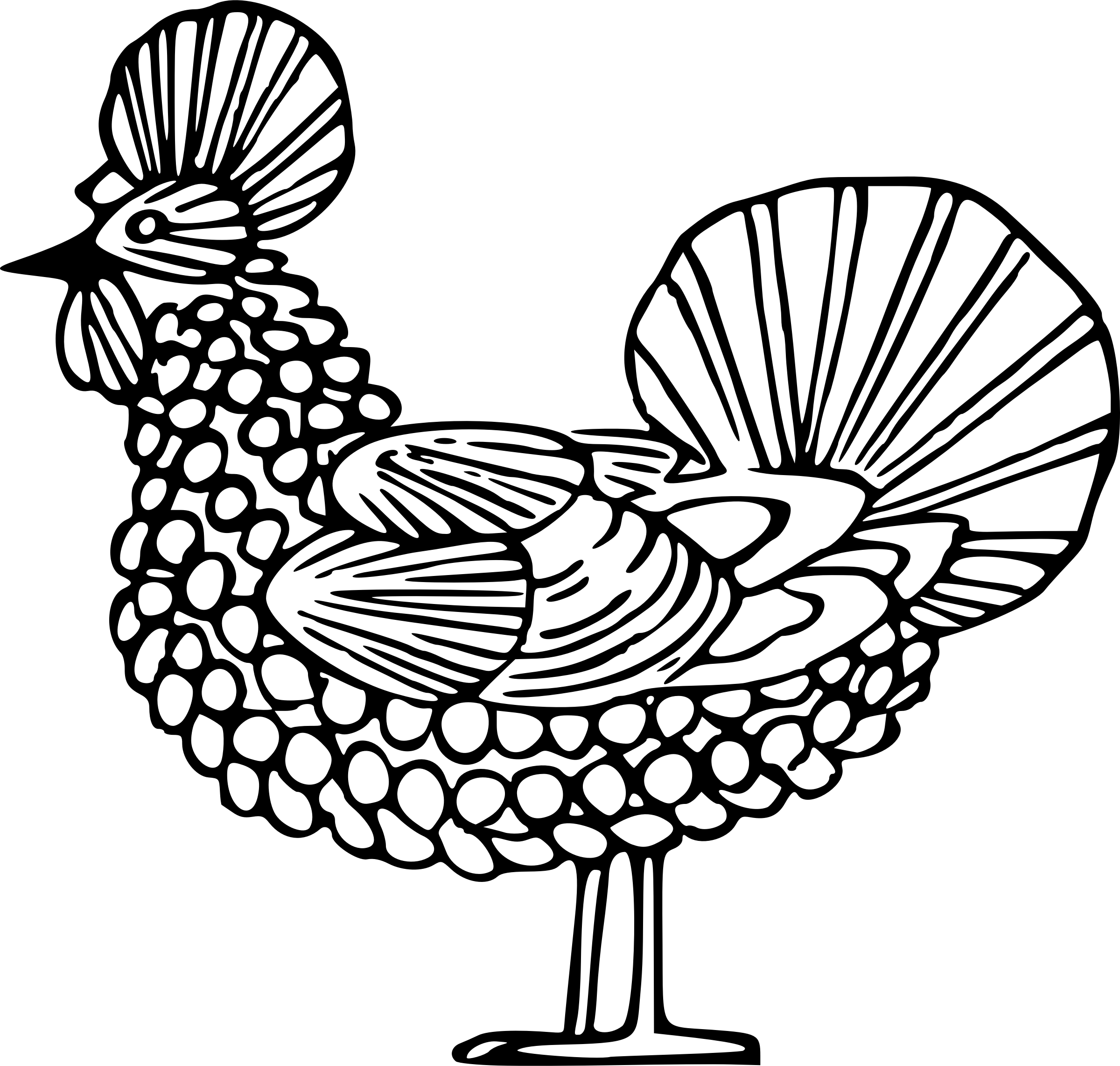 This Free Icons Png Design Of Hen 4 Clipart (2400x2282), Png Download