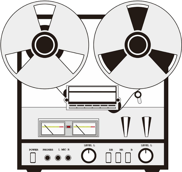 Black Sticker - Reel To Reel Tape Clipart (1024x1024), Png Download