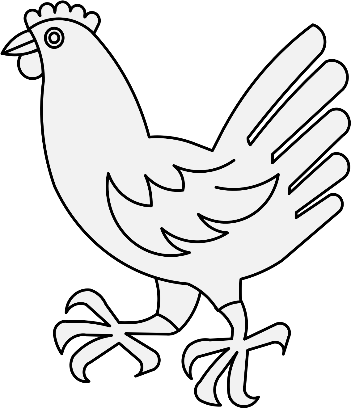 Details, Png - Rooster Clipart (1181x1349), Png Download