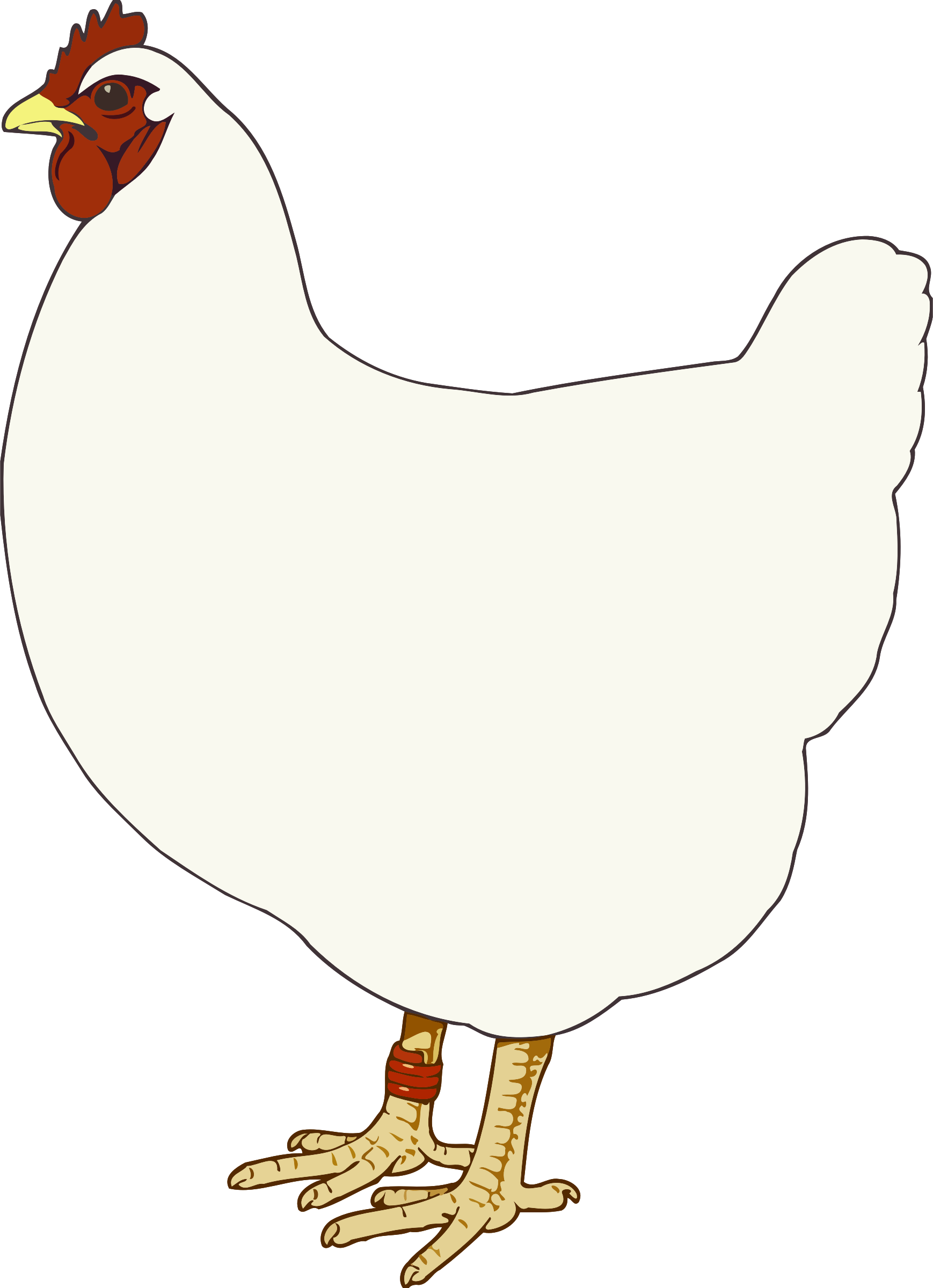 This Free Icons Png Design Of Hen 3 Clipart (1738x2400), Png Download
