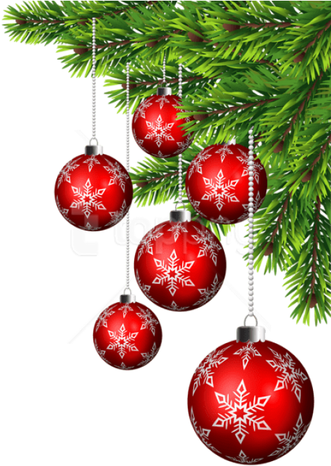 Christmas Balls Corner Decor Png Png - Corner Christmas Decor Png Clipart (480x680), Png Download