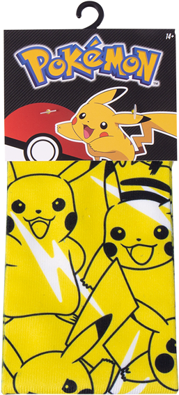 Pikachu Bolt Yellow Socks - Pokemon Clipart (600x600), Png Download