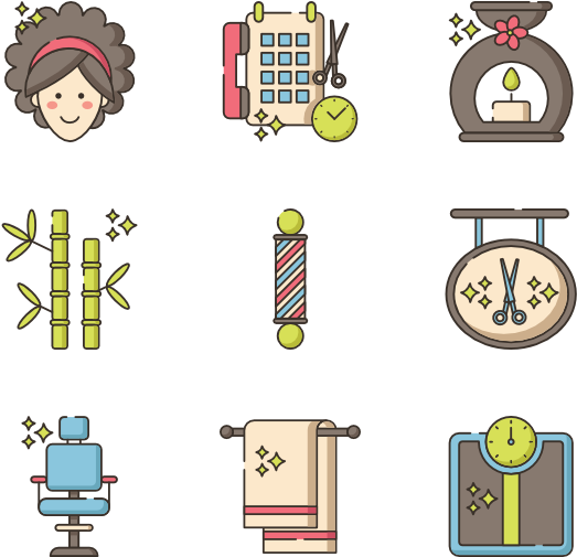 Hair & Beauty - Cartoon Clipart (600x564), Png Download