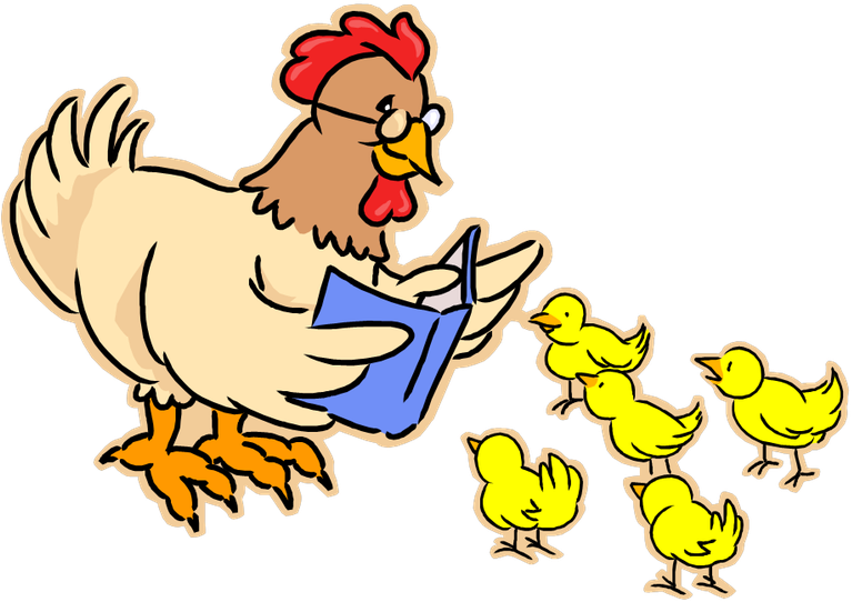 Poule Et Poussins Dessin , Png Download - Mother Hen Clipart (767x542), Png Download