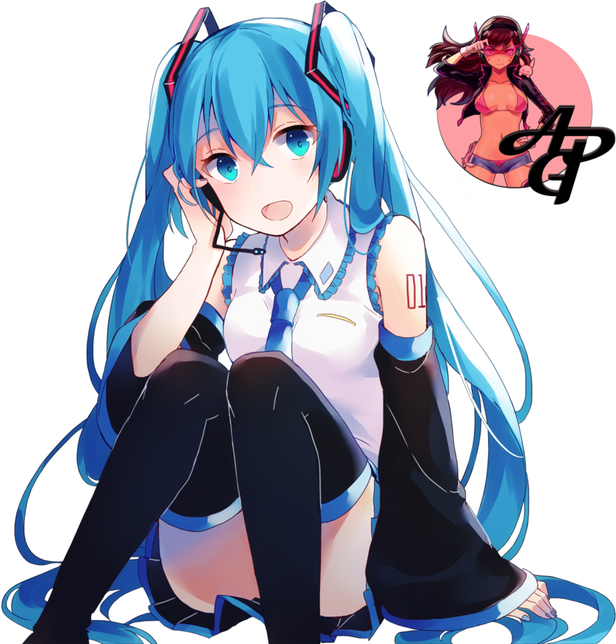 288 Images About Renders/png🐰 On We Heart It - Hatsune Miku Render Png Clipart (883x905), Png Download