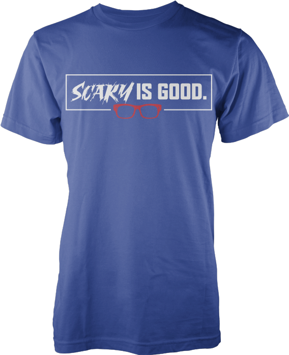 Scary Is Good - Active Shirt Clipart (568x697), Png Download