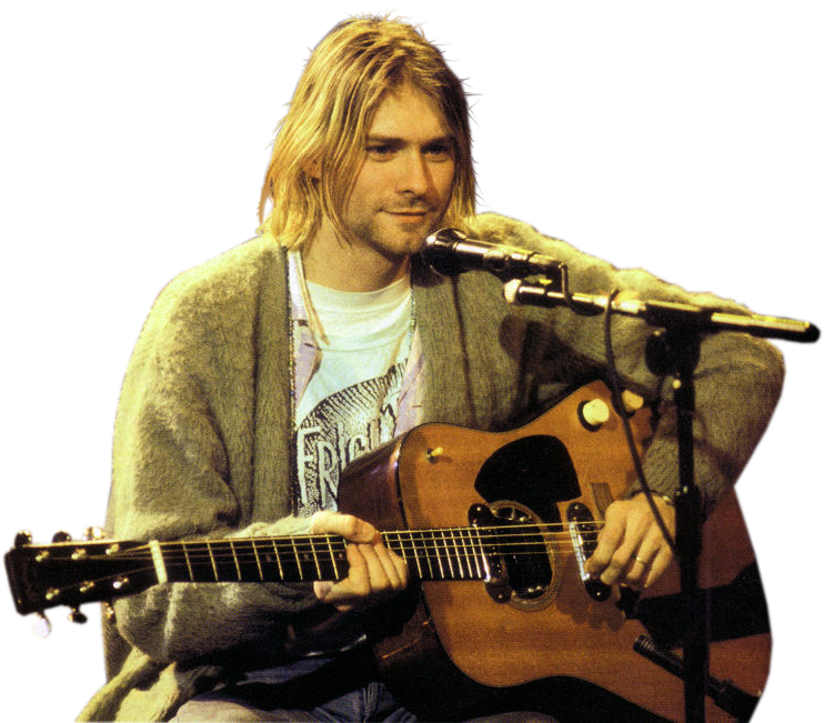 By Makinzie - Kurt Cobain Mtv Unplugged Clipart (785x650), Png Download
