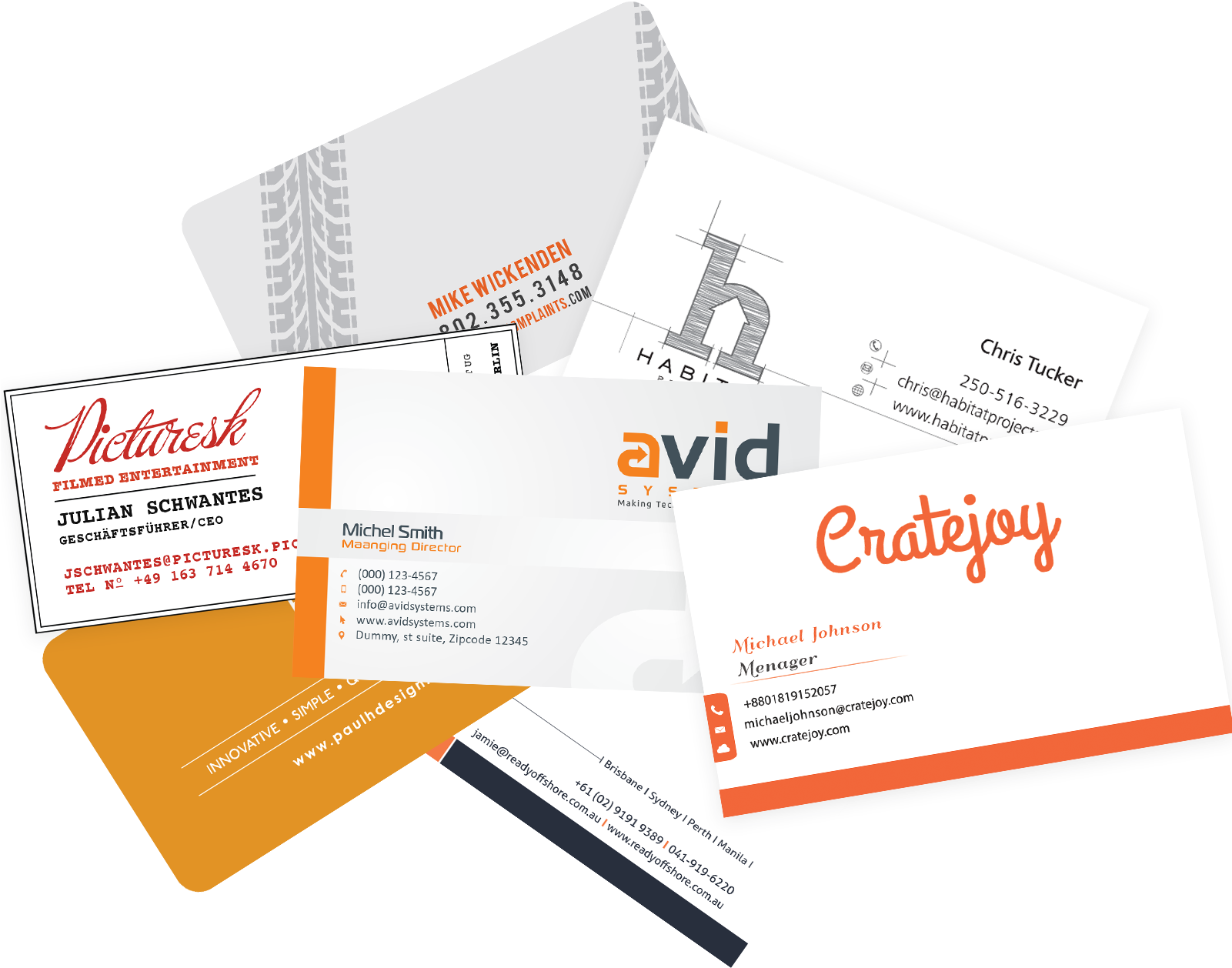 Best Business Card Designs Psd 2016 Cool - Visiting Card Design Png Clipart (1600x1500), Png Download