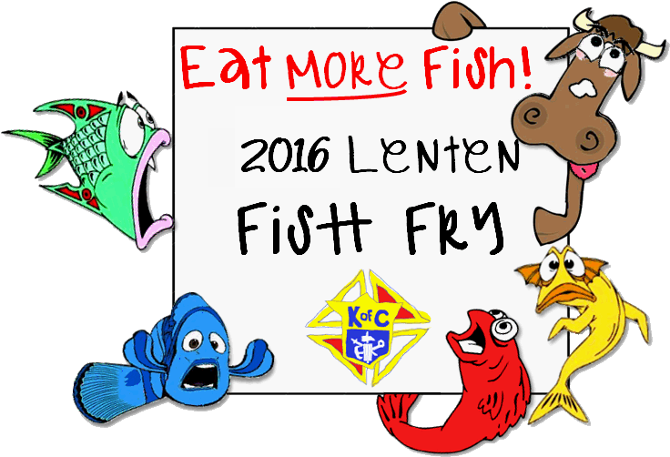 2016 Fry- Eat More Fish Cow - Scared Fish Clipart (736x502), Png Download