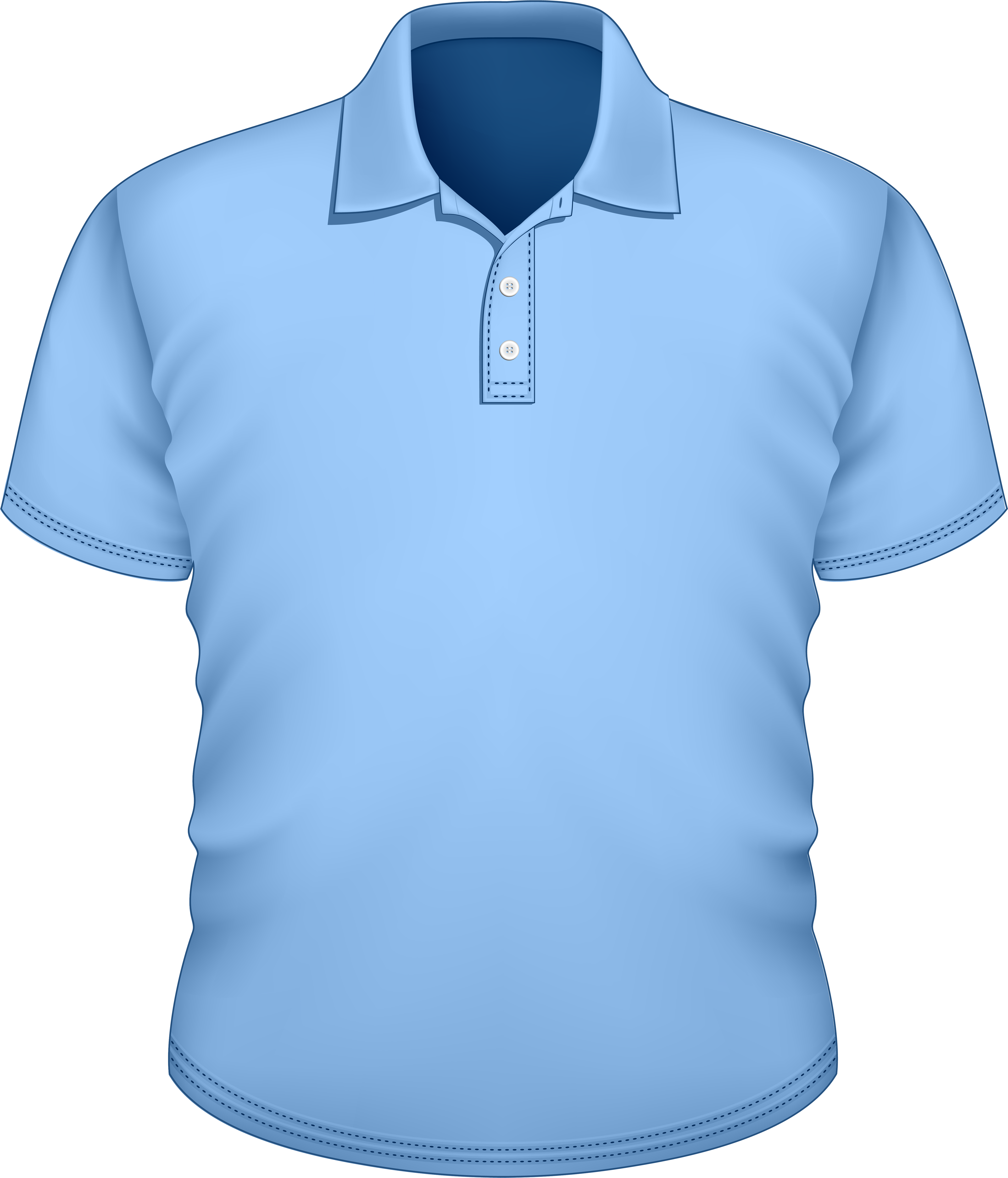 Male Blue Shirt Png Clipart - Tshirt Stock Photo Png Transparent Png (4270x5000), Png Download