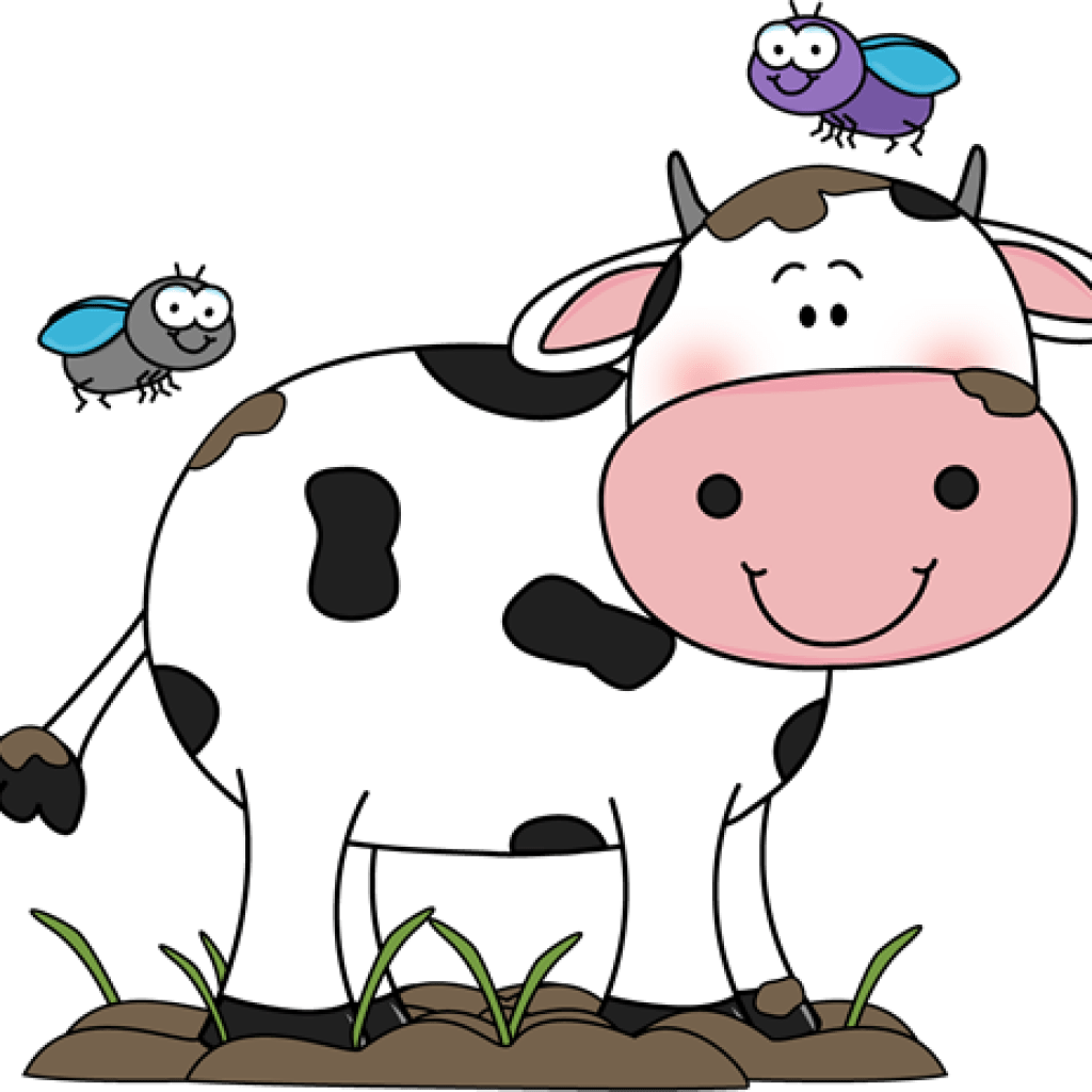 Cute Clipart School House Online - Cow For Kids - Png Download (1024x1024), Png Download