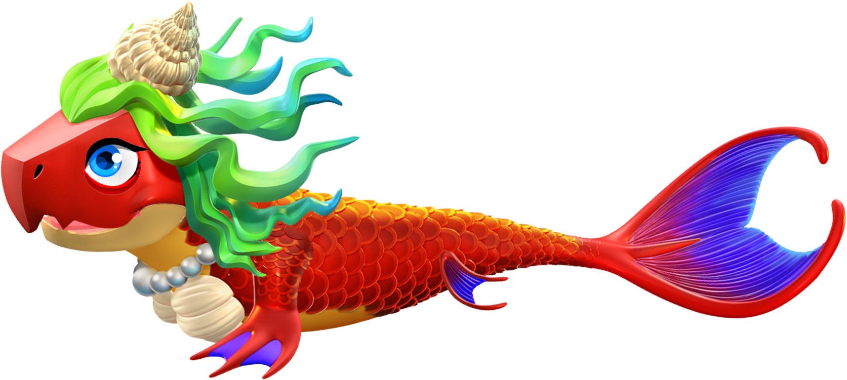Siren Dragon - Dragon Ml Siren Dragon Clipart (1715x769), Png Download