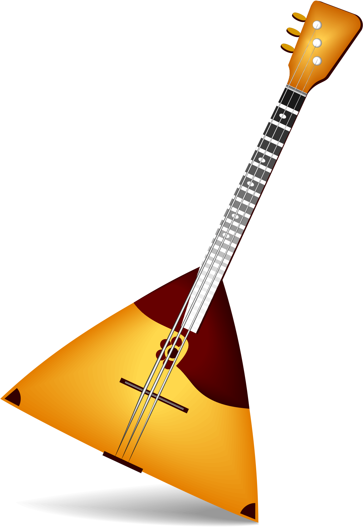 Balalaika Wikipedia - Balalaika Instrument Clipart (1200x1697), Png Download