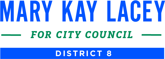 Mary Kay Lacey For City Council - Electric Blue Clipart (1001x401), Png Download