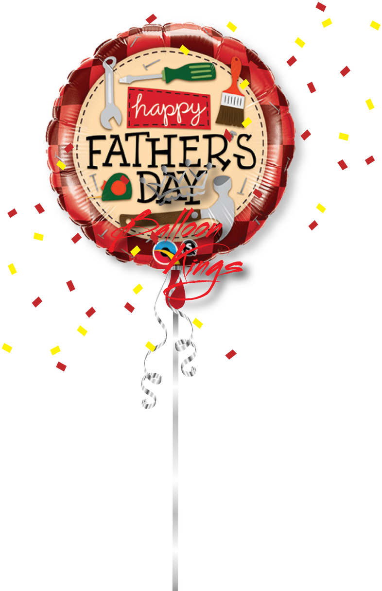 Happy Fathers Day Tools - Happy Father's Day Balloons Clipart (1068x1280), Png Download