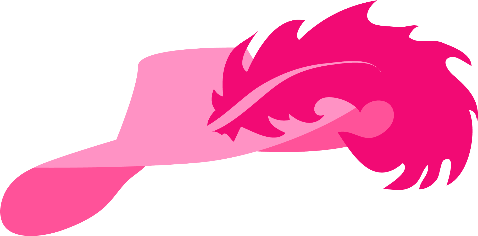 Pink Birthday Hat Clip Art - Illustration - Png Download (1872x969), Png Download