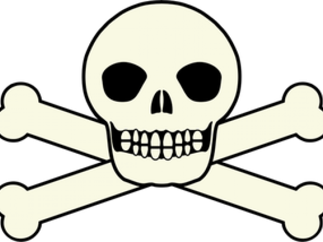 Skeleton Head Clipart Pirate Skull - Death Skeleton Head - Png Download (640x480), Png Download