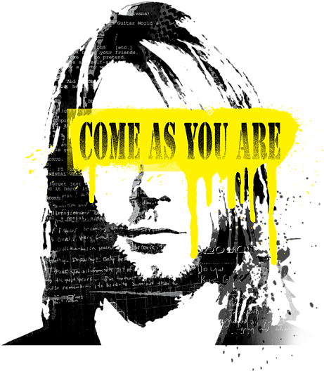 Click And Drag To Re-position The Image, If Desired - Kurt Cobain Nirvana Logo Clipart (560x700), Png Download