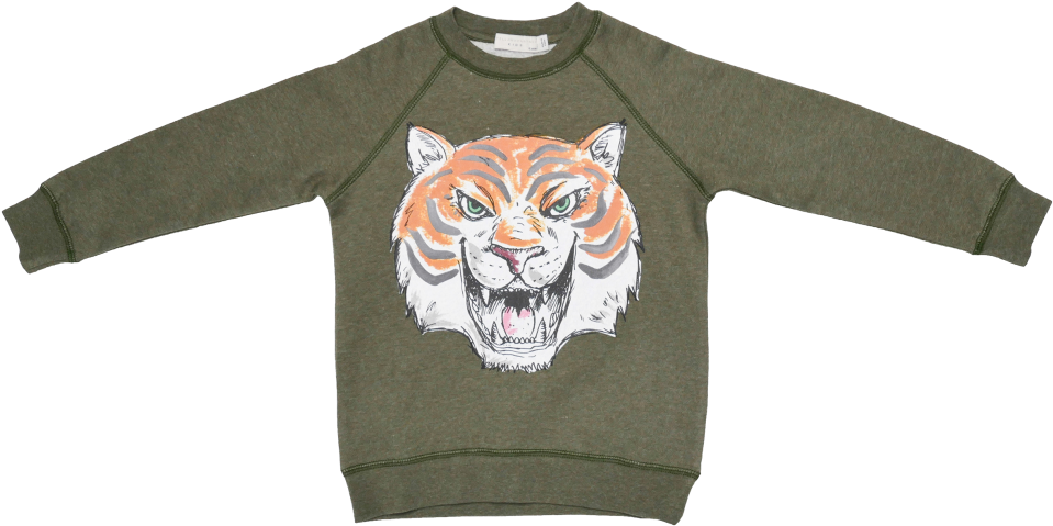Stella Mccartney Kids Billy Sweater Tiger Face - Sweater Clipart (960x720), Png Download