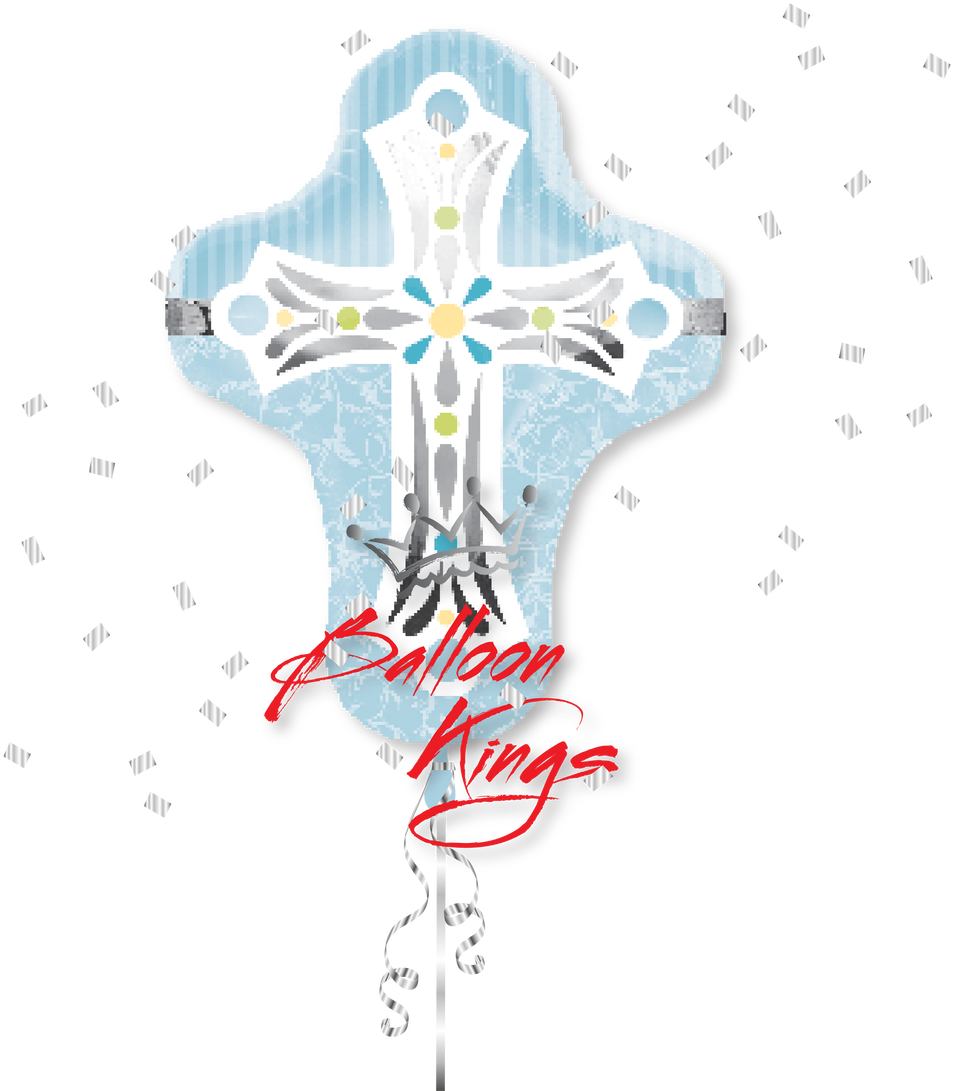 Blue Cross - Cross For Baptism Clipart (1280x1280), Png Download